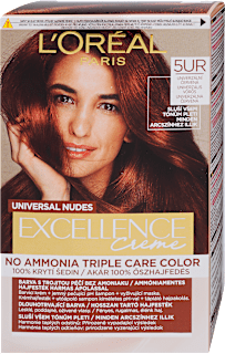 Tartós hajfesték, univerzális vörös 5UR L'ORÉAL PARiS EXCELLENCE Creme