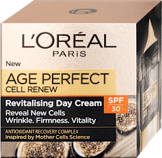 Revitalizujúci denný pleťový krém Age Perfect Cell Renew s OF 30 L'ORÉAL PARiS