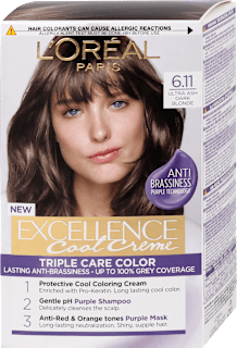Barva za lase, 6.11 Ultra Ash Dark Blonde L'ORÉAL PARiS EXCELLENCE Creme