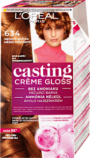 barva na vlasy 634 Medový kaštan L'ORÉAL PARiS CASTING Crème Gloss