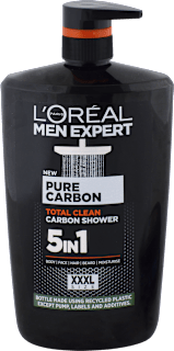 Sprchovací gél Pure Carbon Total Clean 5v1 L'ORÉAL PARiS MEN EXPERT