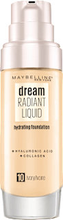 Foundation Dream Radiant Liquid 10 Ivory MAYBELLINE NEW YORK