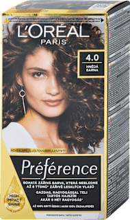 Farba na vlasy - 4.0 hnedá L'ORÉAL PARiS PRÉFÉRENCE