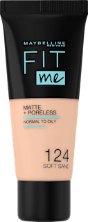 make-up Fit Me! Matte+Poreless 124 Soft sand MAYBELLINE NEW YORK