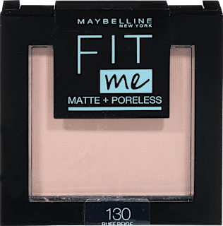 Fit me Matte & Poreless kompaktni puder – 130 Buff Beige MAYBELLINE NEW YORK