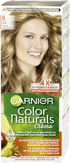 8 Jasny blond, odżywcza farba do włosów, do 100% pokrycia siwych włosów GARNIER Color naturals