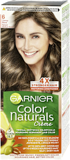 6 Ciemny blond, odżywcza farba do włosów, do 100% pokrycia siwych włosów GARNIER Color naturals