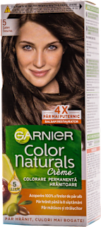 Vopsea de păr permanentă 5 şaten deschis GARNIER Color naturals