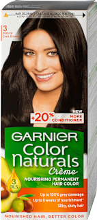Vopsea de păr permanentă 3 şaten închis GARNIER Color naturals
