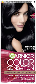 Vopsea permanentă 1.0 negru ultra onix GARNIER Color Sensation