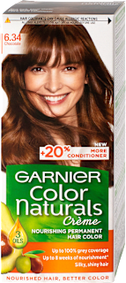 Vopsea de păr permanentă 6.34 chocolate GARNIER Color naturals