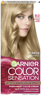 Vopsea permanentă 8.0 blond deschis GARNIER Color Sensation
