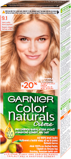 Tartós hajfesték, nagyon világos hamvas szőke 9.1 GARNIER Color naturals