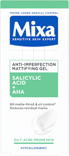 Флуид против несъвършенства Anti-Imperfection Mattifying със салицилова киселина и AHA Mixa