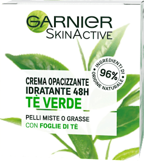 Crema SKINACTIVE opacizzante idratante con tè verde pelli miste o grasse GARNIER SKIN ACTIVE