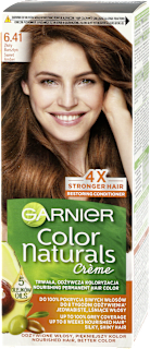 6.41 Złoty bursztyn, odżywcza farba do włosów, do 100% pokrycia siwych włosów GARNIER Color naturals