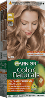 Vopsea de păr permanentă 8N Blond deschis natural GARNIER Color naturals