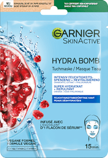 Tuchmaske Hydra Bomb Hyaluronsäure + Granatapfel-Extrakt Garnier Skin Active