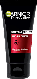 Maschera peel-off PureActive anti-punti neri carbone + BHA GARNIER PureActive