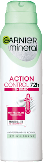 ACTION CONTROL 72h dezodorans u spreju  Thermic GARNIER mineral