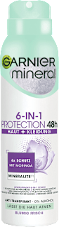 Antitranspirant Deospray 6 in 1 Protection GARNIER mineral