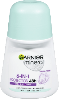 6-in-1 Protection deo roll-on Floral Fresh GARNIER mineral