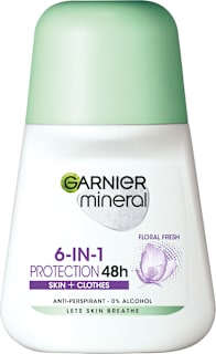 Protection 6 roll-on antiperspirant Floral Fresh GARNIER mineral