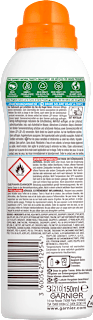 Sonnencreme Kids Ambre Sensitive Anti Sand Spray LSF 50+ Garnier Ambre Solaire