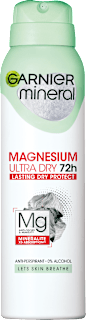 MAGNESIUM ULTRA DRY  dezodorans u spreju GARNIER mineral