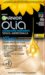 Colorazione Permanente Biondo Chiarissimo Naturale Intenso 110 GARNIER olia