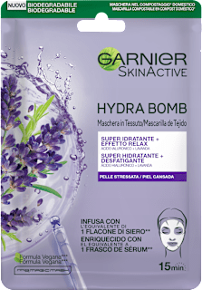 Maschera in tessuto SKINACTIVE HYDRA BOMB super idratante defaticante GARNIER SKIN ACTIVE