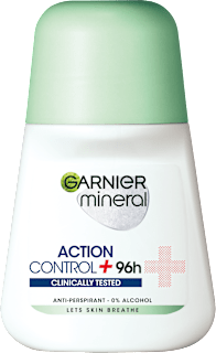 ACTION CONTROL+ roll-on antiperspirant  GARNIER mineral