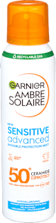 ochranná pleťová mlha Sensitive Advanced OF50+ GARNIER AMBRE SOLAIRE