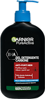 Gel detergente PureActive carbone anti-punti neri con Acido Salicilico GARNIER PureActive