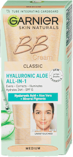 Hyaluronic Aloe All-In-1 Classic BB cream mediu GARNIER SKIN NATURALS