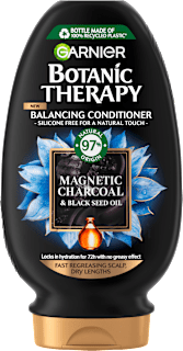 Balsam de păr Magnetic Charcoal & black seed oil GARNIER BOTANIC THERAPY