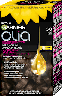 barva na vlasy hnědá 5.0 GARNIER olia