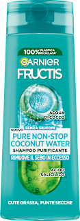 Shampoo Pure Non Stop Coconut Water Purificante GARNIER FRUCTIS