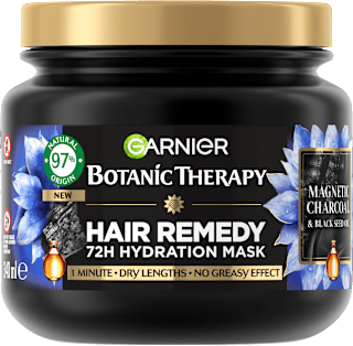 Mască hidratantă de păr Magnetic Charcoal & black seed oil GARNIER BOTANIC THERAPY