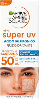 Fluido idratante all'acido ialuronico SPF50 GARNIER AMBRE SOLAIRE