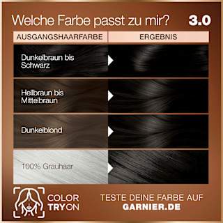 Dauerhafte Haarfarbe - Nr. 3.0 dunkles Schokobraun GARNIER GOOD