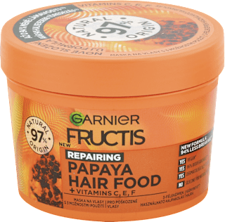 Obnovujúca maska na poškodené vlasy Papaya Hair Food GARNIER FRUCTIS