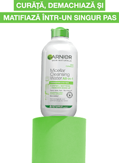 Apă micelară cu efect de matifiere GARNIER SKIN NATURALS