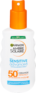 opalovací péče ve spreji Sensitive Advanced OF50+ GARNIER AMBRE SOLAIRE