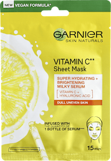 Skin Naturals Mleczna maska na tkaninie rozświetlająca z witaminą C GARNIER SKIN NATURALS