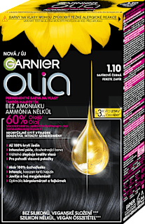 Farba na vlasy - 1.10 zafírovo čierna GARNIER olia