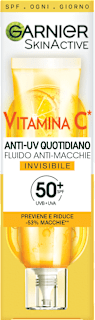 Fluido anti-macchie SKINACTIVE Vitamina C INVISIBILE SPF50+ GARNIER SKIN ACTIVE