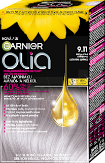 Farba na vlasy - 9.11 metalická strieborná GARNIER olia