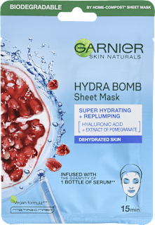 Skin Naturals Hydra Bomb Maska na tkaninie nawilżająca z ekstraktem z granatu GARNIER SKIN NATURALS