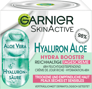 Tagescreme Hydra Booster Hyaluron Aloe Garnier Skin Active